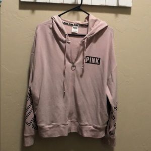 VS Pink Full Zip Hoodie Medium